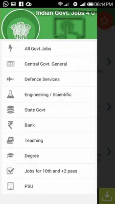 Indian Govt. Jobs 4 U android App screenshot 2